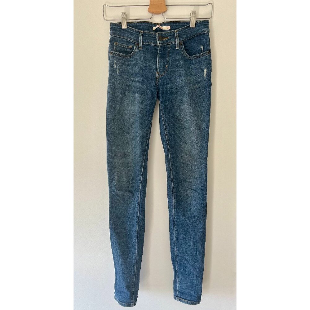 Levi's Dark Blue 711 Skinny Jeans